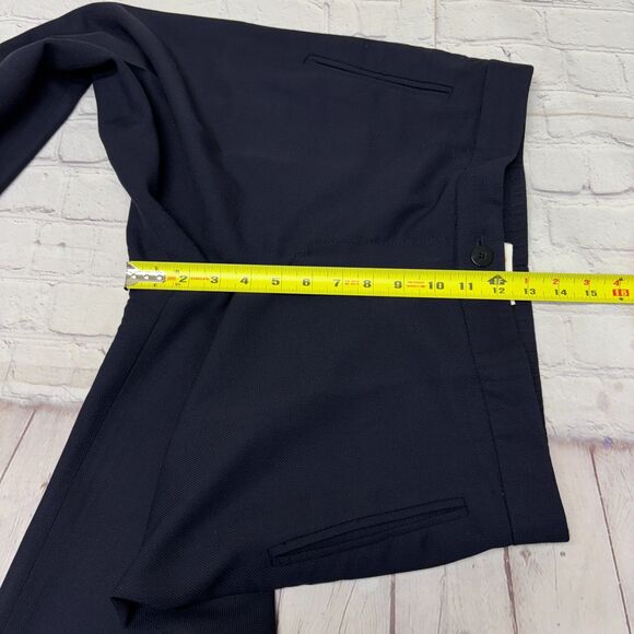 Tory Burch Women Wool Stretch Dress Pants Trouser Size 10 Dark Blue D043 -17 - Picture 5 of 16